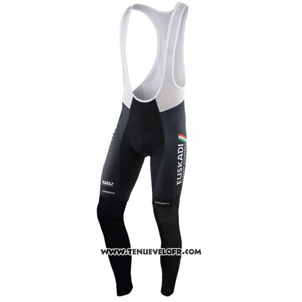 2017 Maillot Ciclismo Euskadi Noir et Vert Manches Longues et Cuissard
